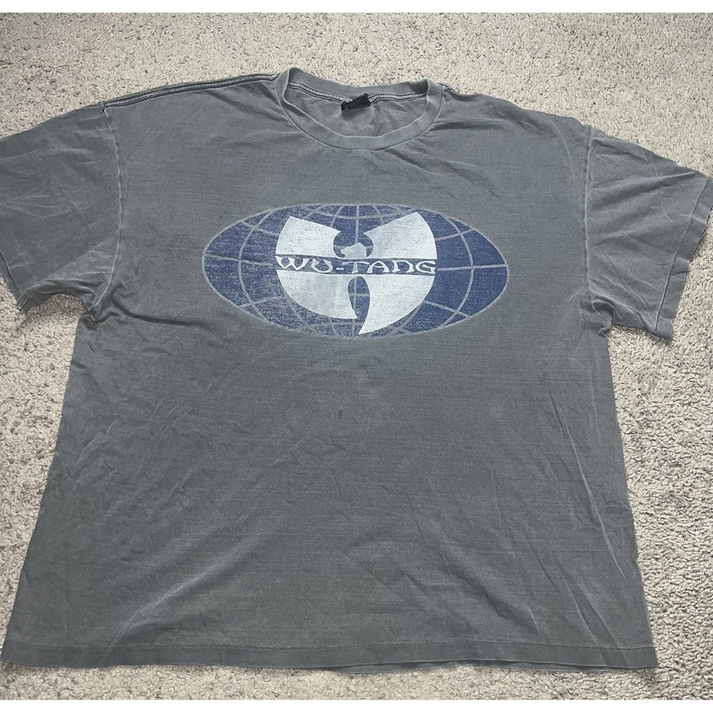 Rare Wu-Tang Clan Vintage 90s Rap Tee Shirt Brockrum Black Made In USA Large
